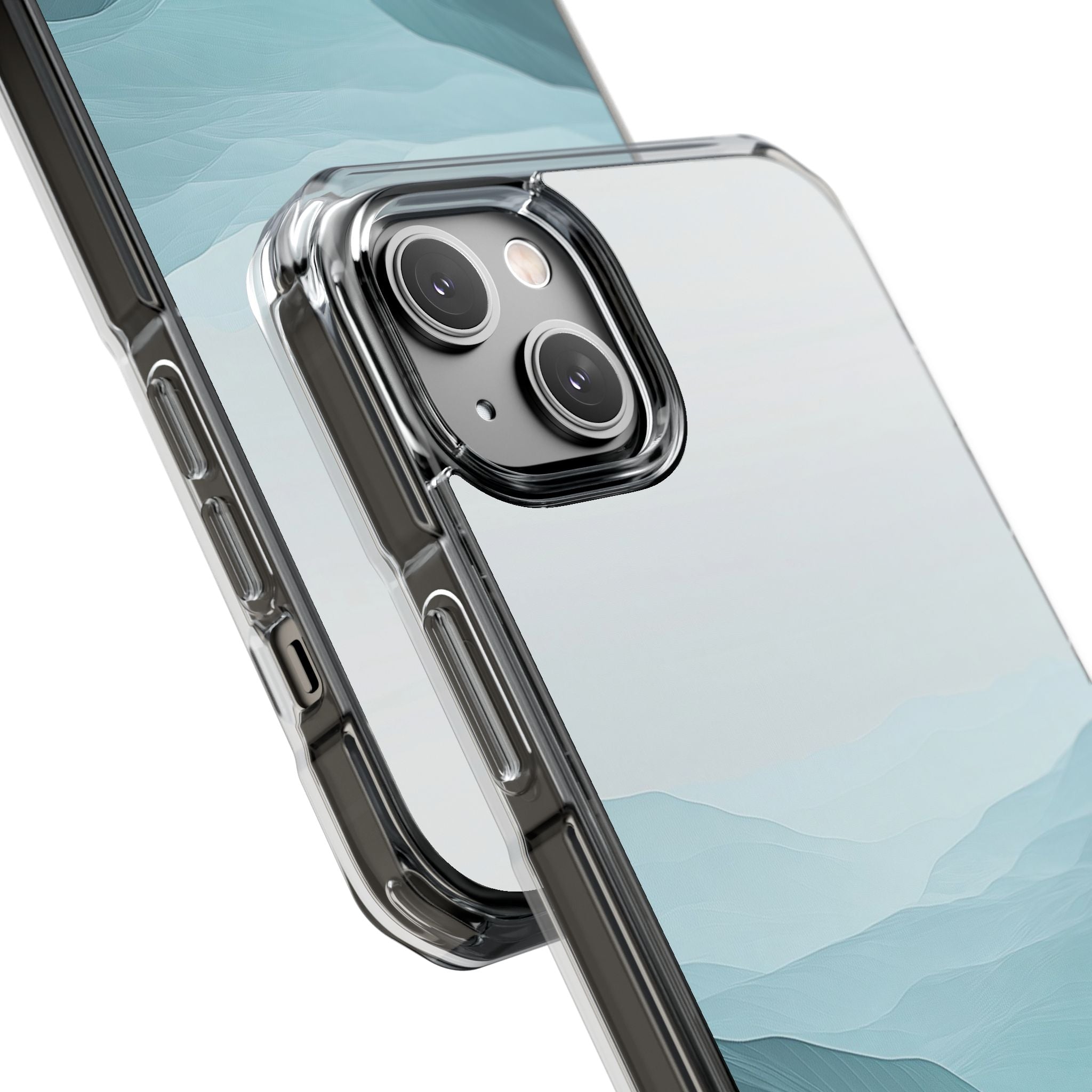 Teal Mist Mountains iPhone 14 Plus Case - Impact