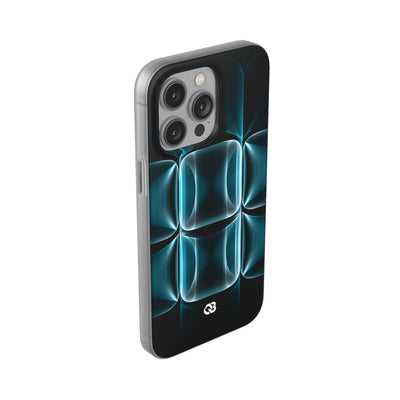 Translucent Cyber Grid · Lite Phone Case for iPhone ·  Teal