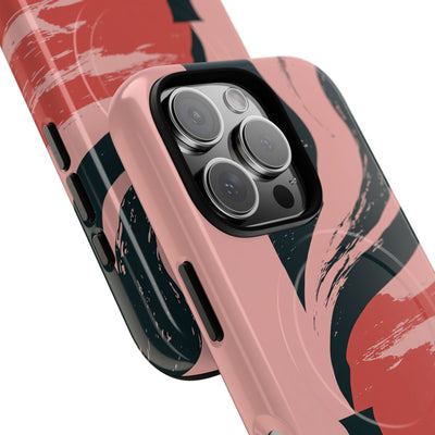 Pink Tough 2.0 Magsafe Phone Case for iPhone - Cinder Rose Plume