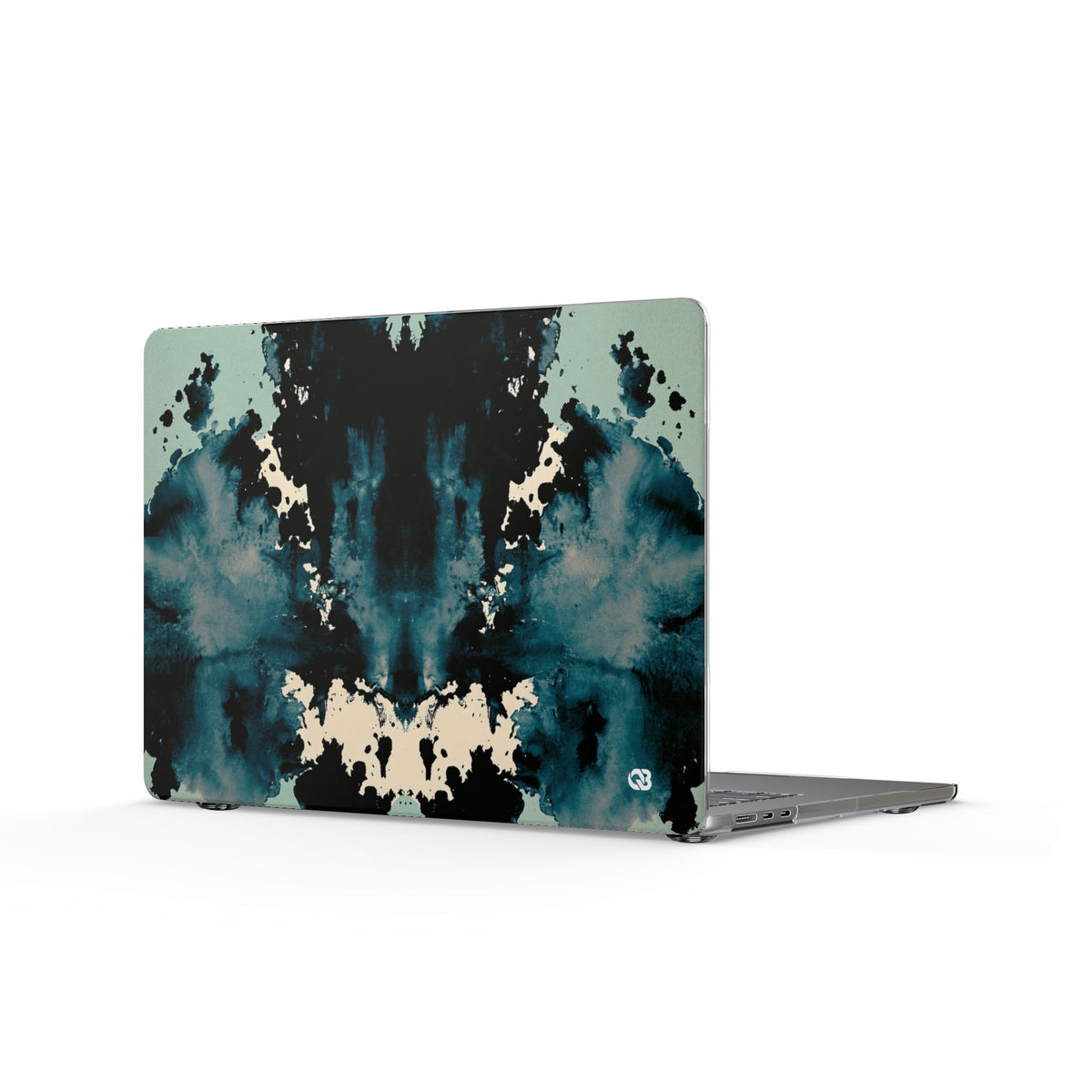 Rorschach Ink Void · Clear Hard Case for MacBook · Black