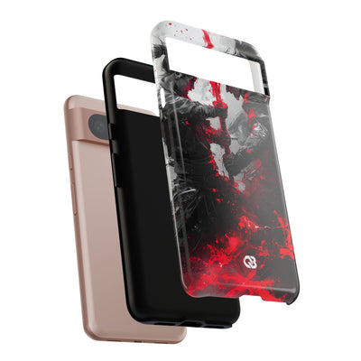Shattered Crimson Duel · Tough Phone Case for Google Pixel