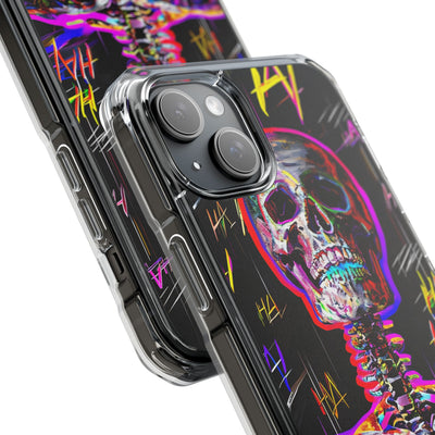 Neon Glitch Skeleton · Impact Custodia per iPhone · Magsafe