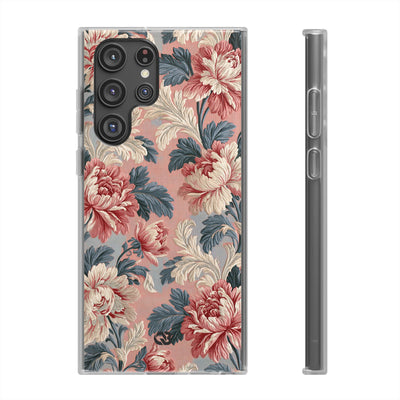 Blush Peony Jacquard · Lite Phone Case for Samsung · Pink