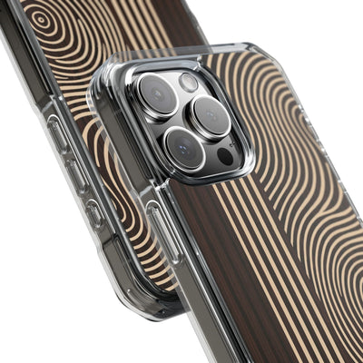 Brown Impact MagSafe Phone Case for iPhone - Espresso Sand Ridge