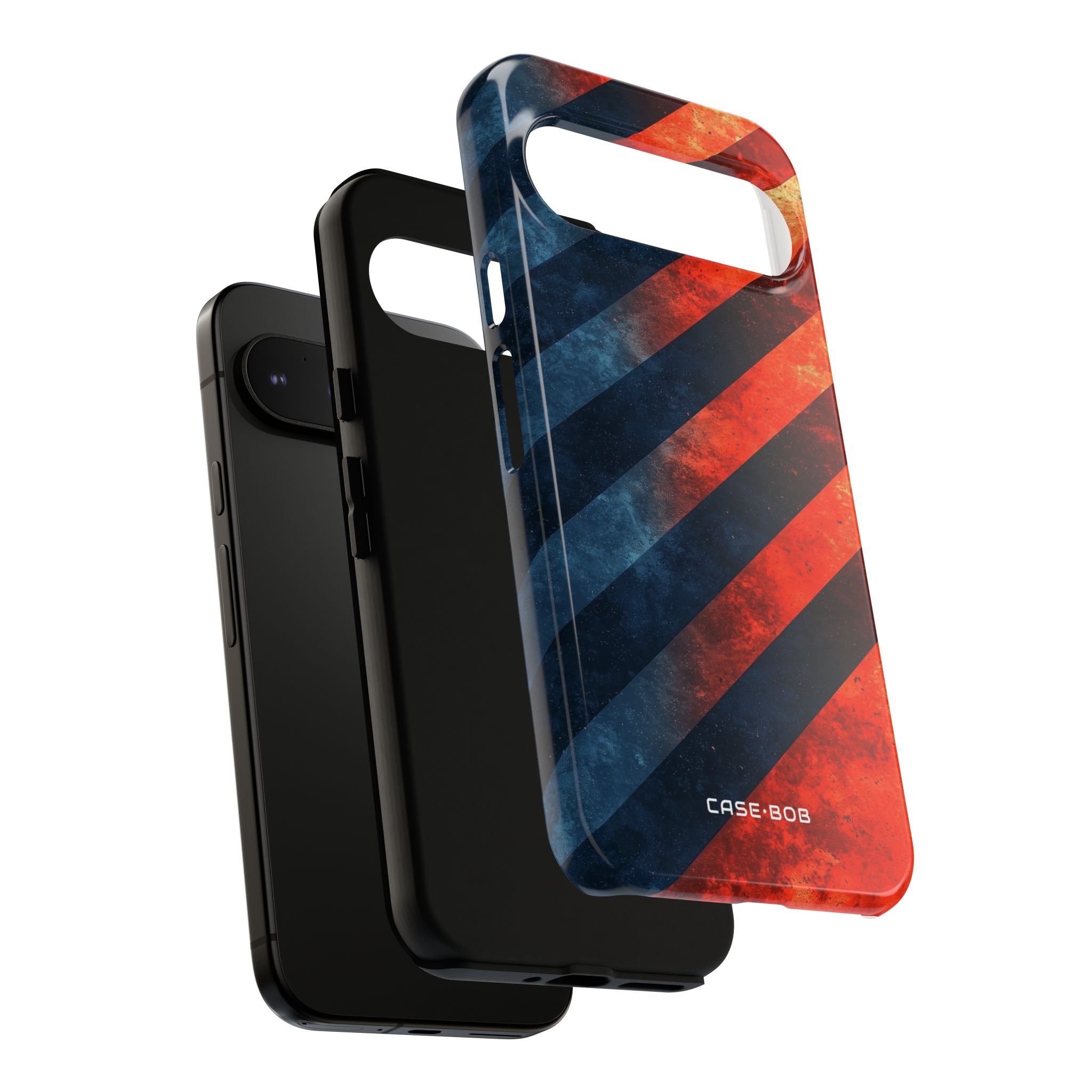 Diagonal Stripes Blaze Google Pixel 9 Pro XL Case - Tough