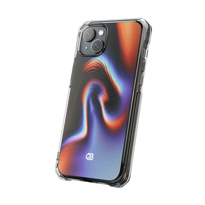 Prismatic Resonance · Clear Impact Magnetic Phone Case for iPhone · Purple