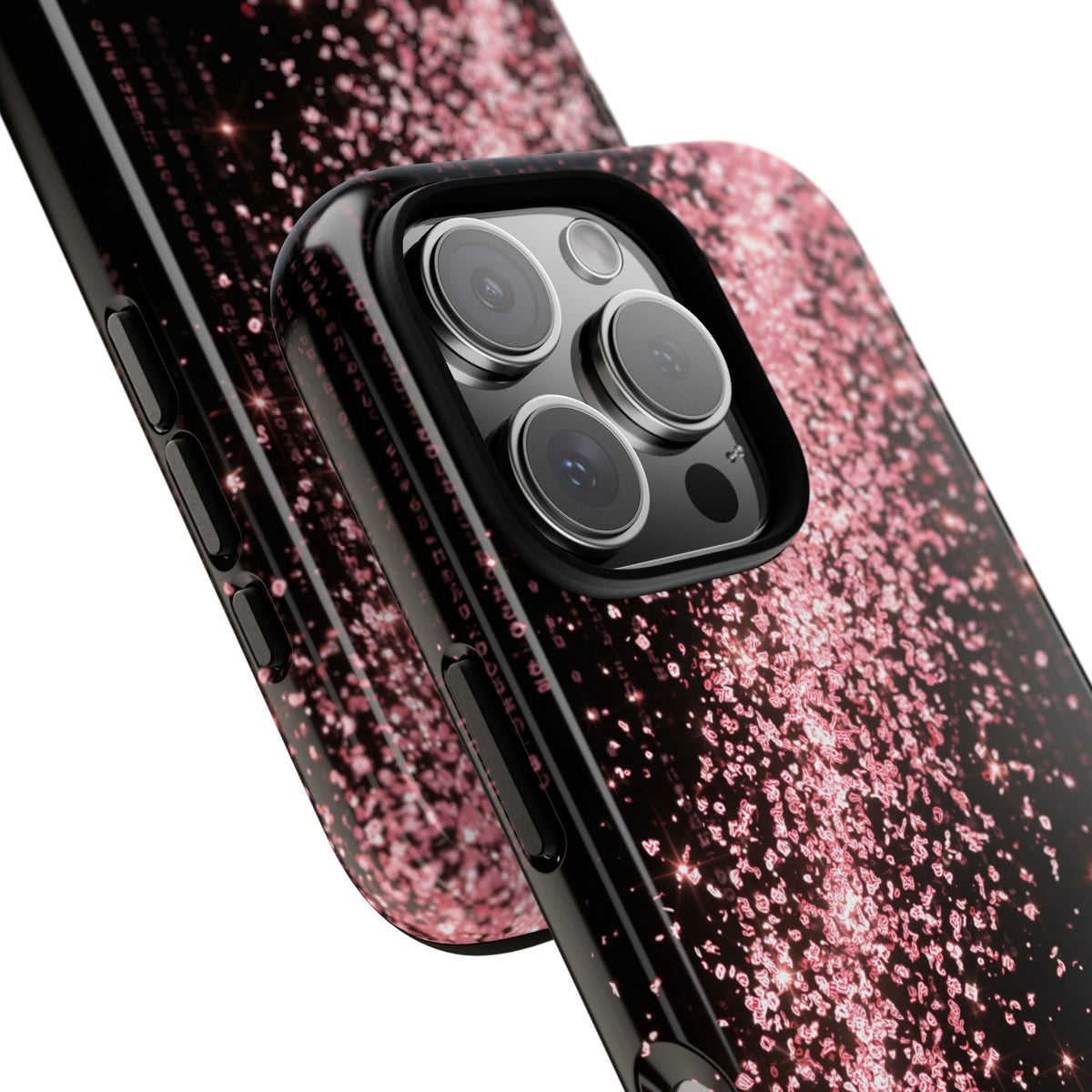 Rose Digital Cascade · Tough Phone Case for iPhone · Pink