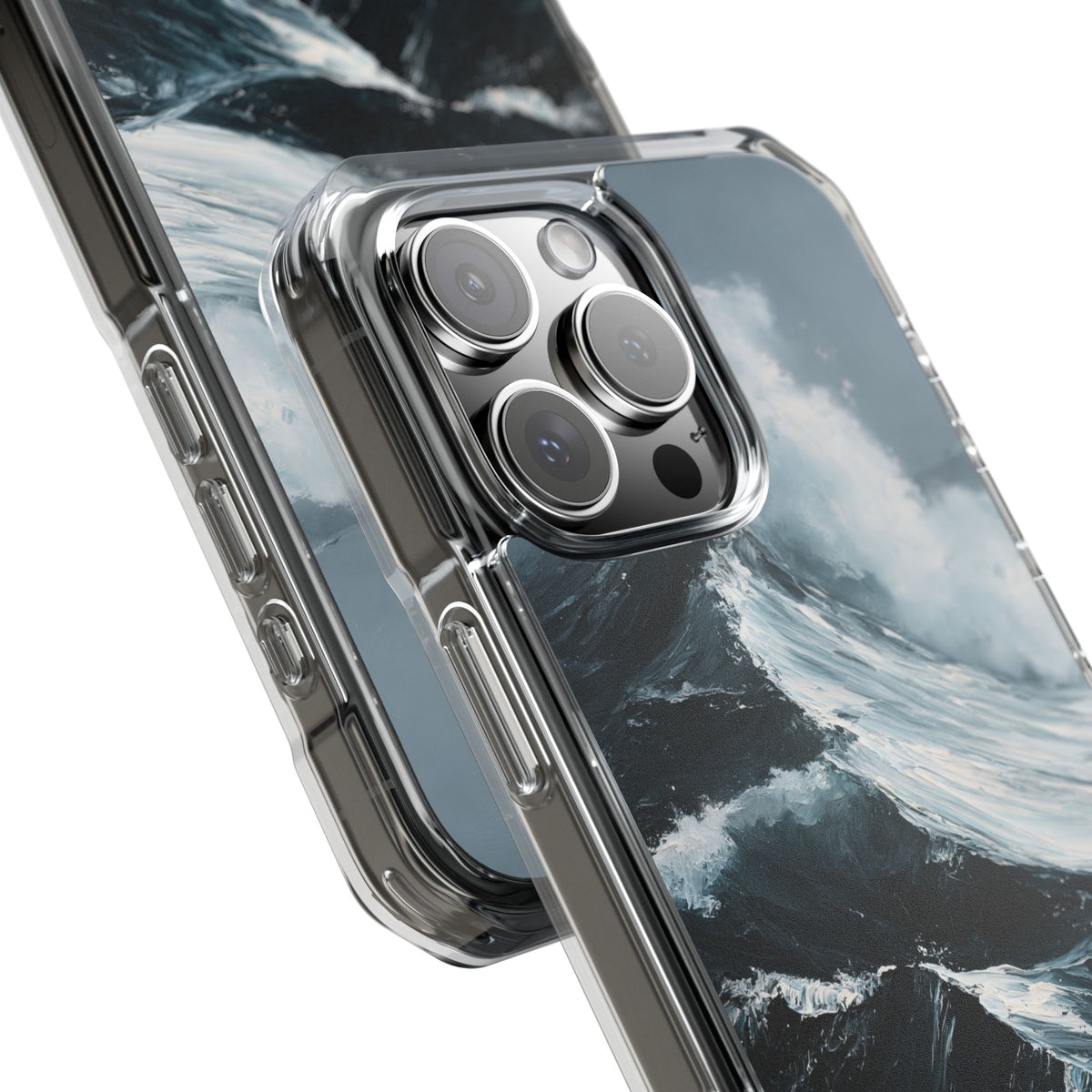 Nordic Swell · Clear Impact Magnetic Phone Case for iPhone · Blue