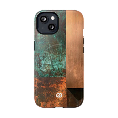 Oxidized Copper Patina · Tough 2.0 Magnetic Phone Case for iPhone · Green