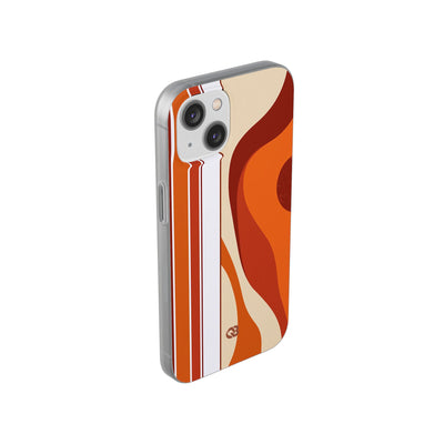 Orange Lite Phone Case for iPhone - Terracotta Metro Line