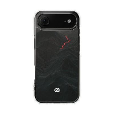 Crimson Ridge Pass · Clear Impact Magnetic Phone Case for iPhone ·  Black