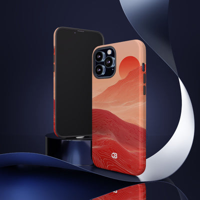 Crimson Horizon · Tough Phone Case for iPhone · Red