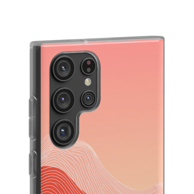 Red Lite Phone Case for Samsung - Crimson Ridge Contour