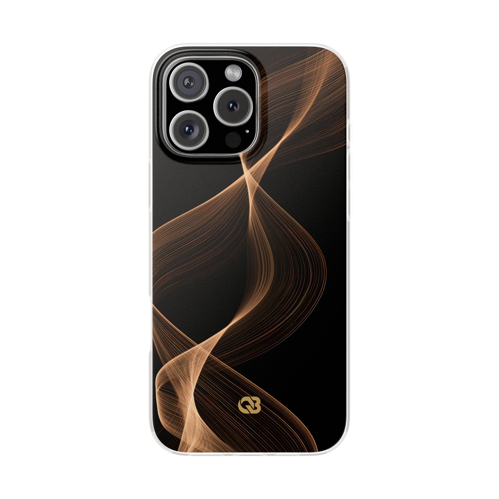 Brown Lite Phone Case for iPhone - Copper Silk Wave