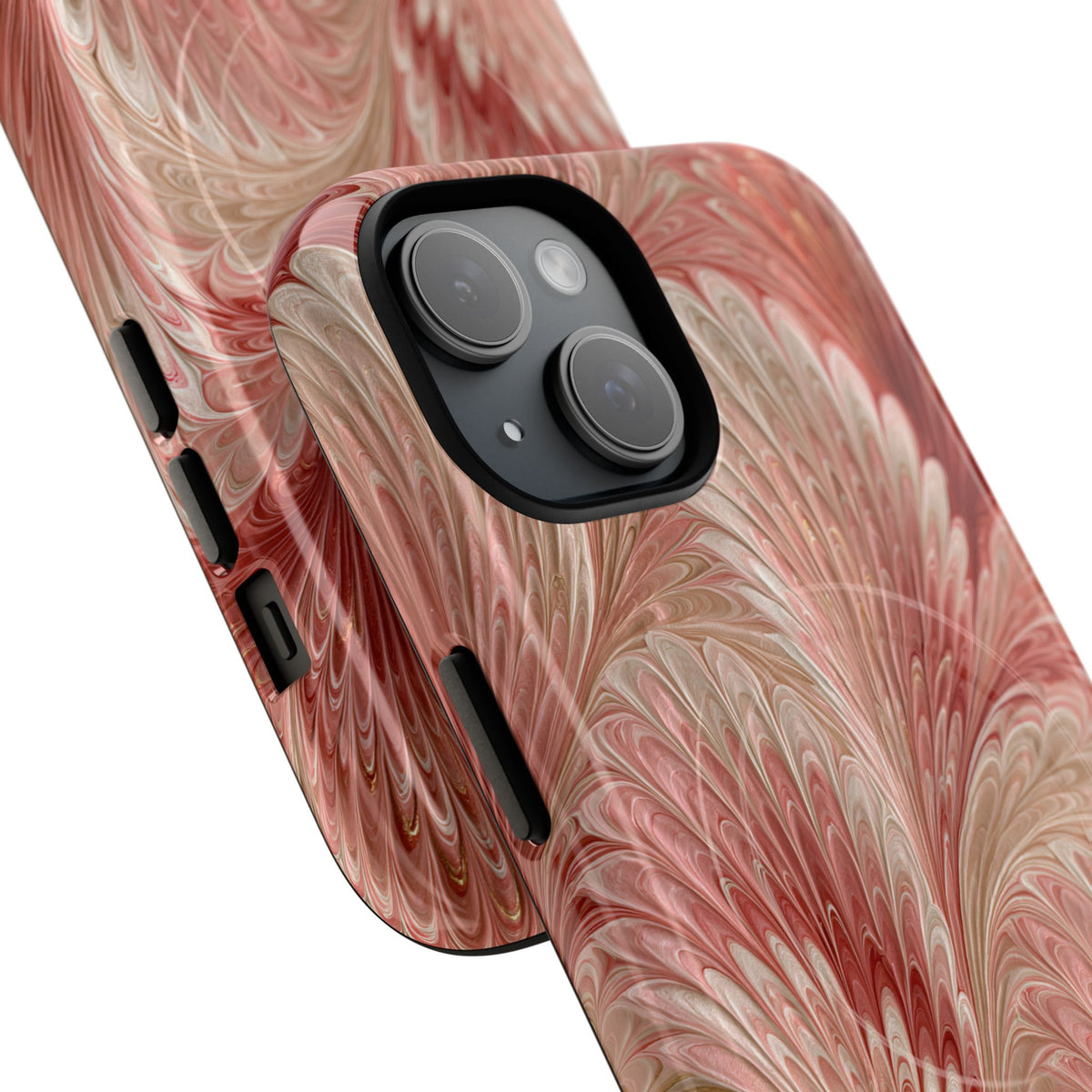 Blush Petal Plume · Tough 2.0 Magnetic Phone Case for iPhone · Pink
