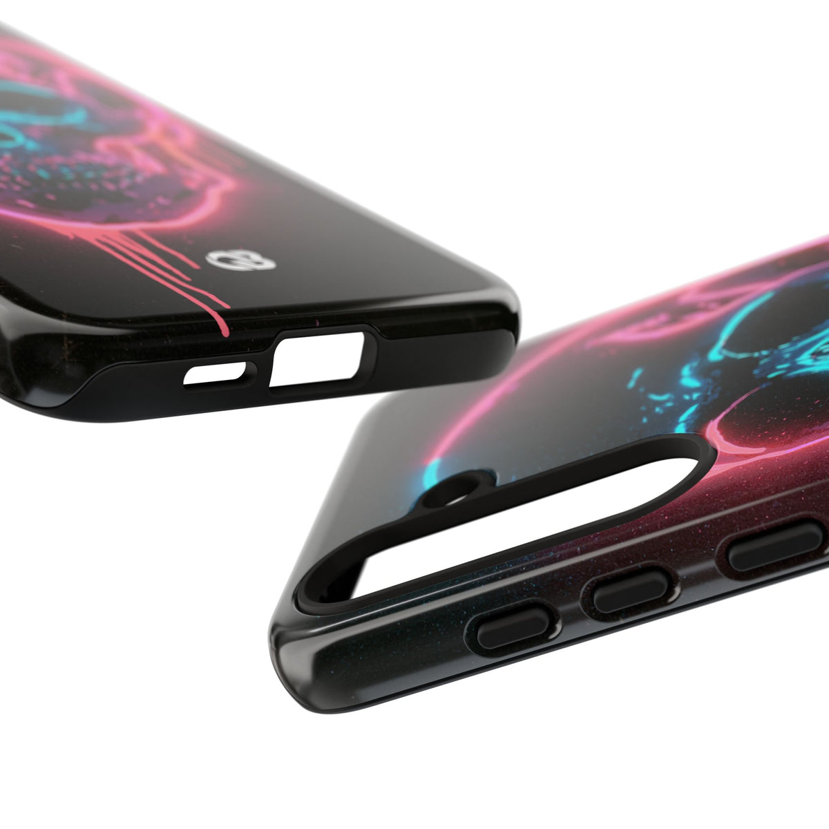 Neon Drip Skull · Tough Phone Case for Samsung · Black