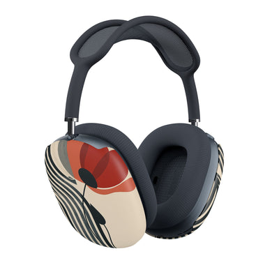 Modernist Poppy · Hard Case for AirPods Max · Beige