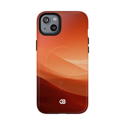 Terracotta Dune Ridges · Tough 2.0 Magnetic Phone Case for iPhone · Orange