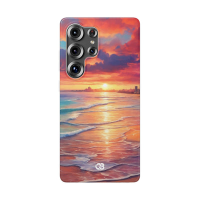 Crimson Shore Horizon · Soft Handyhülle für Samsung