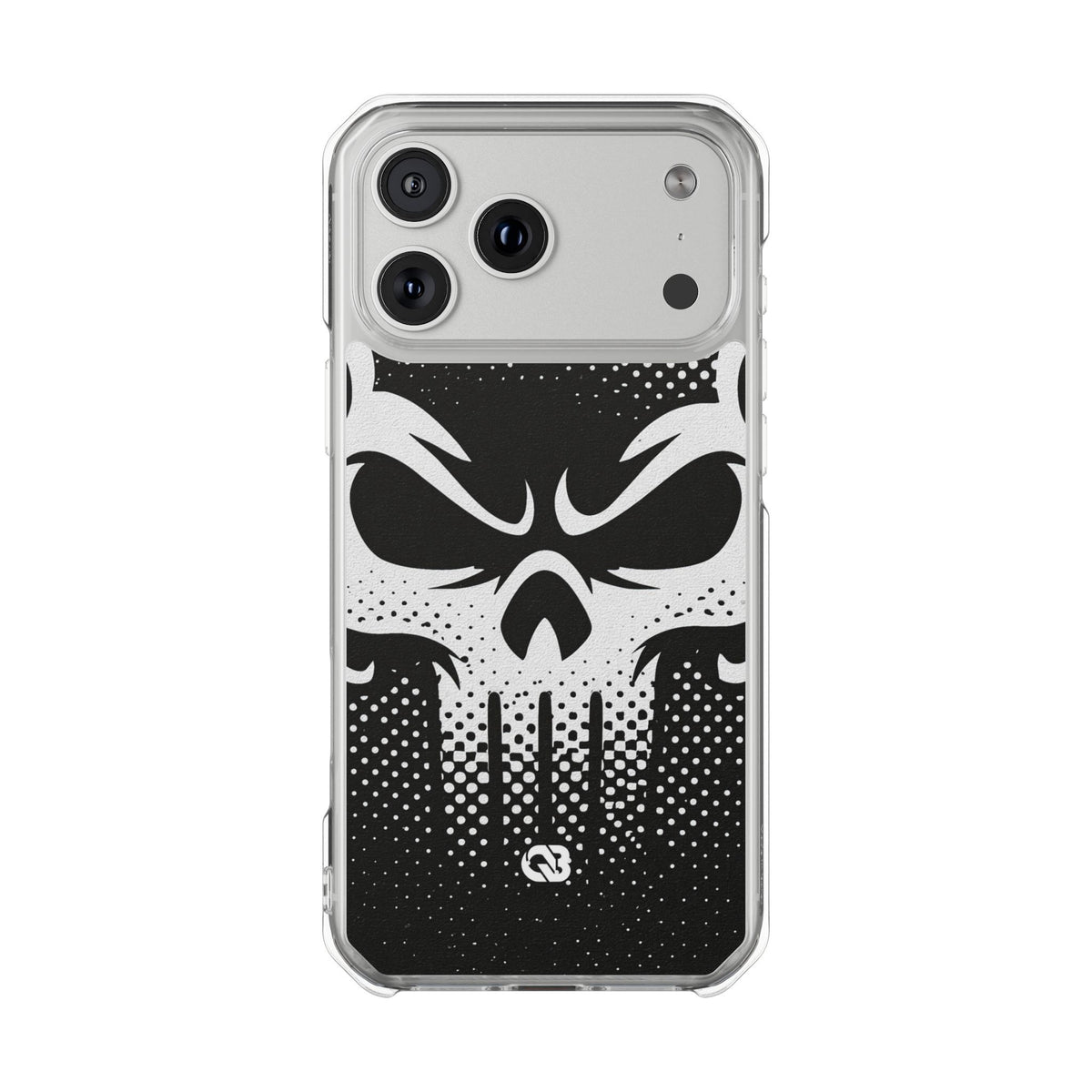 Phantom Halftone · Clear Impact Magnetic Phone Case for iPhone ·  Black