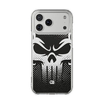Phantom Halftone · Clear Impact Magnetic Phone Case for iPhone ·  Black