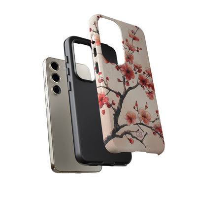 Crimson Silk Flora · Tough Phone Case for Samsung