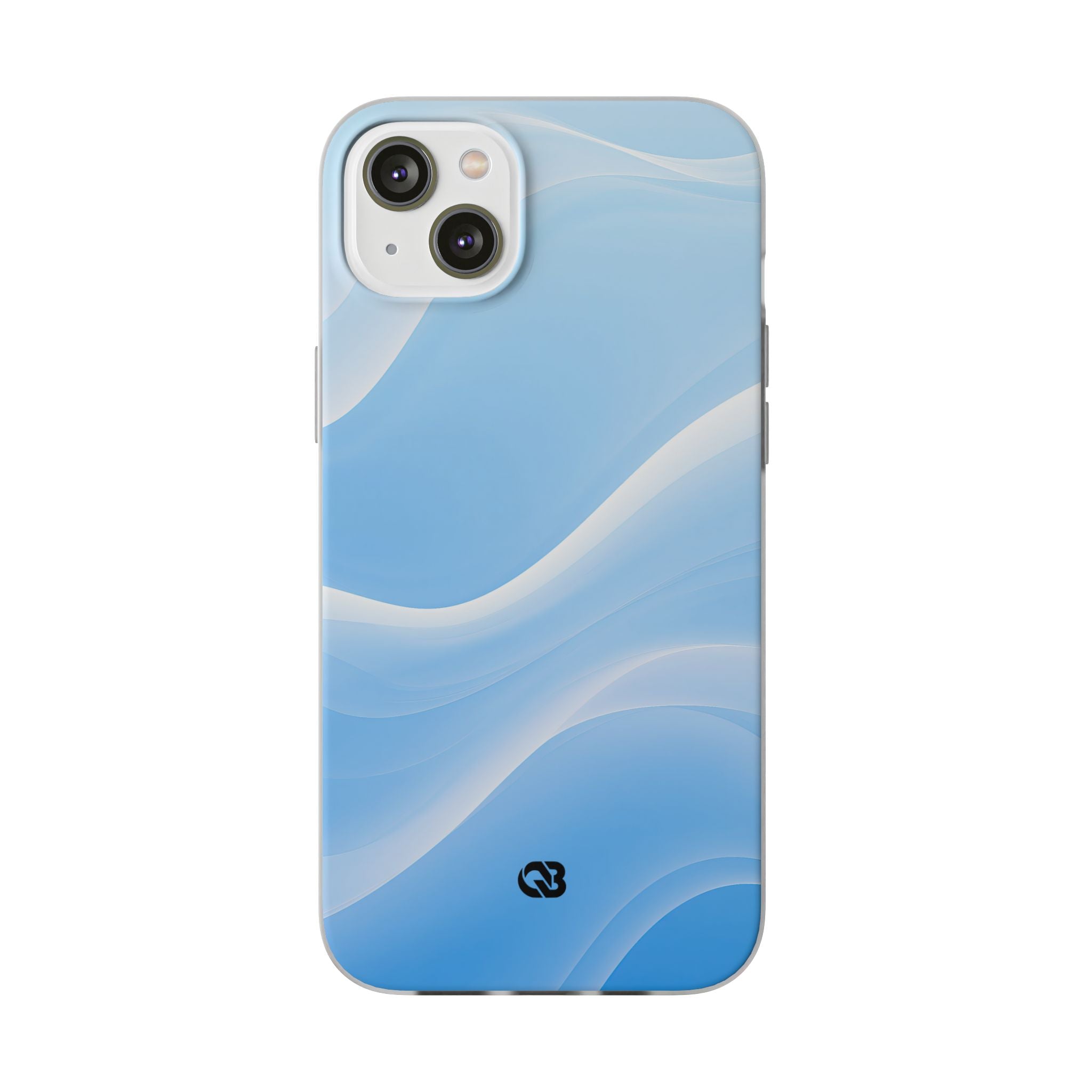 Blue Lite Phone Case for iPhone - Glacial Blue Silk