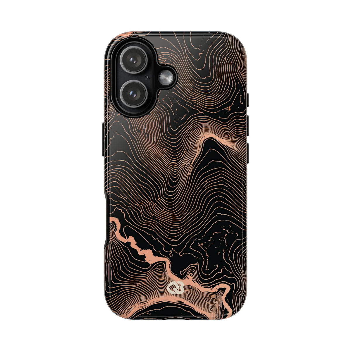 Mesa Elevation Contour · Tough Phone Case for iPhone · Black