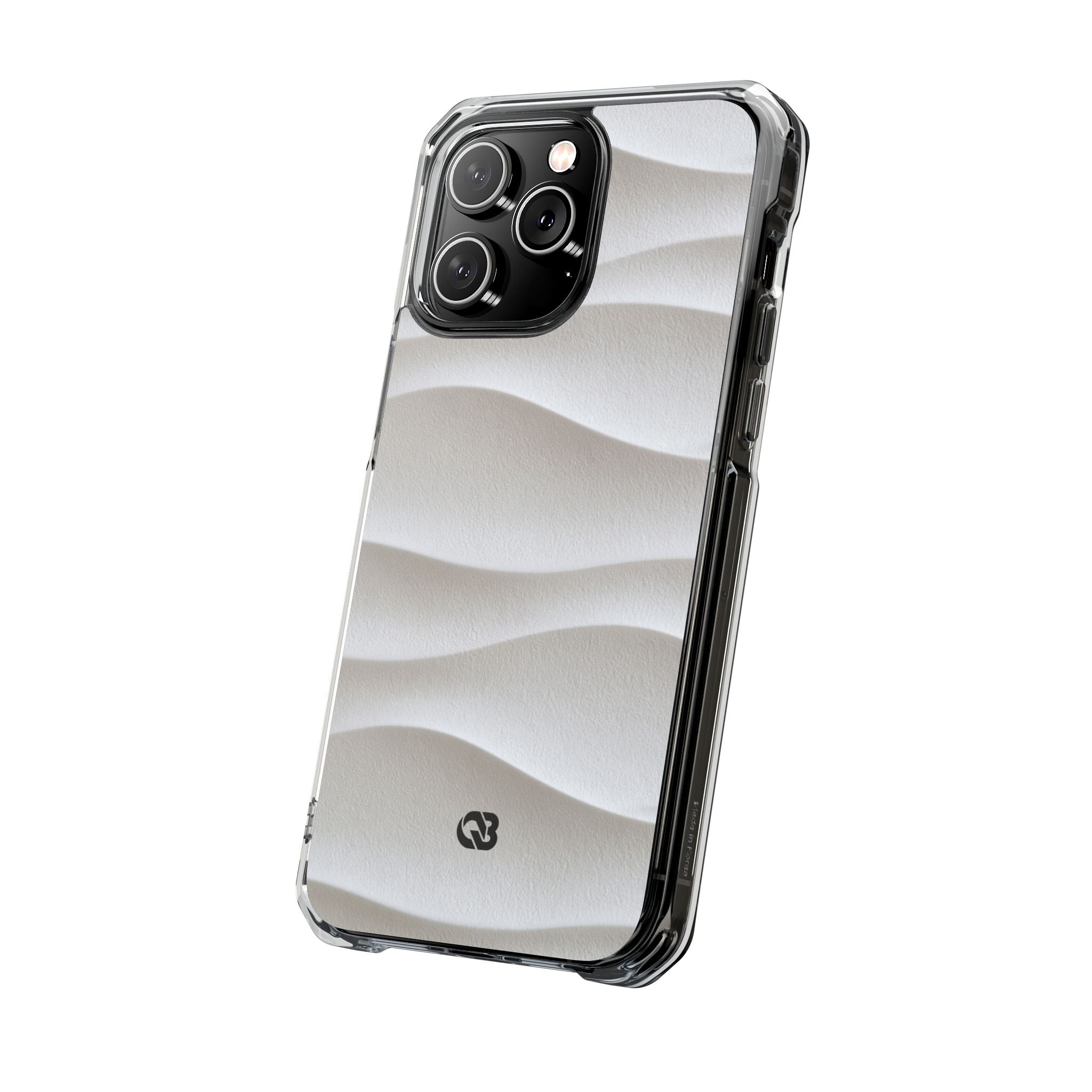 White Impact MagSafe Phone Case for iPhone - Arctic Flow Ridges