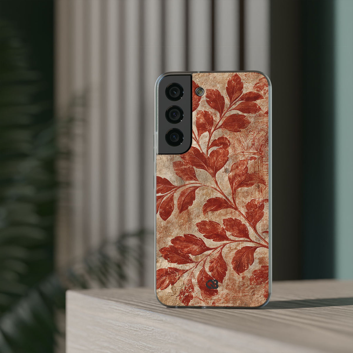 Terracotta Botanical Fresco · Lite Phone Case for Samsung · Red