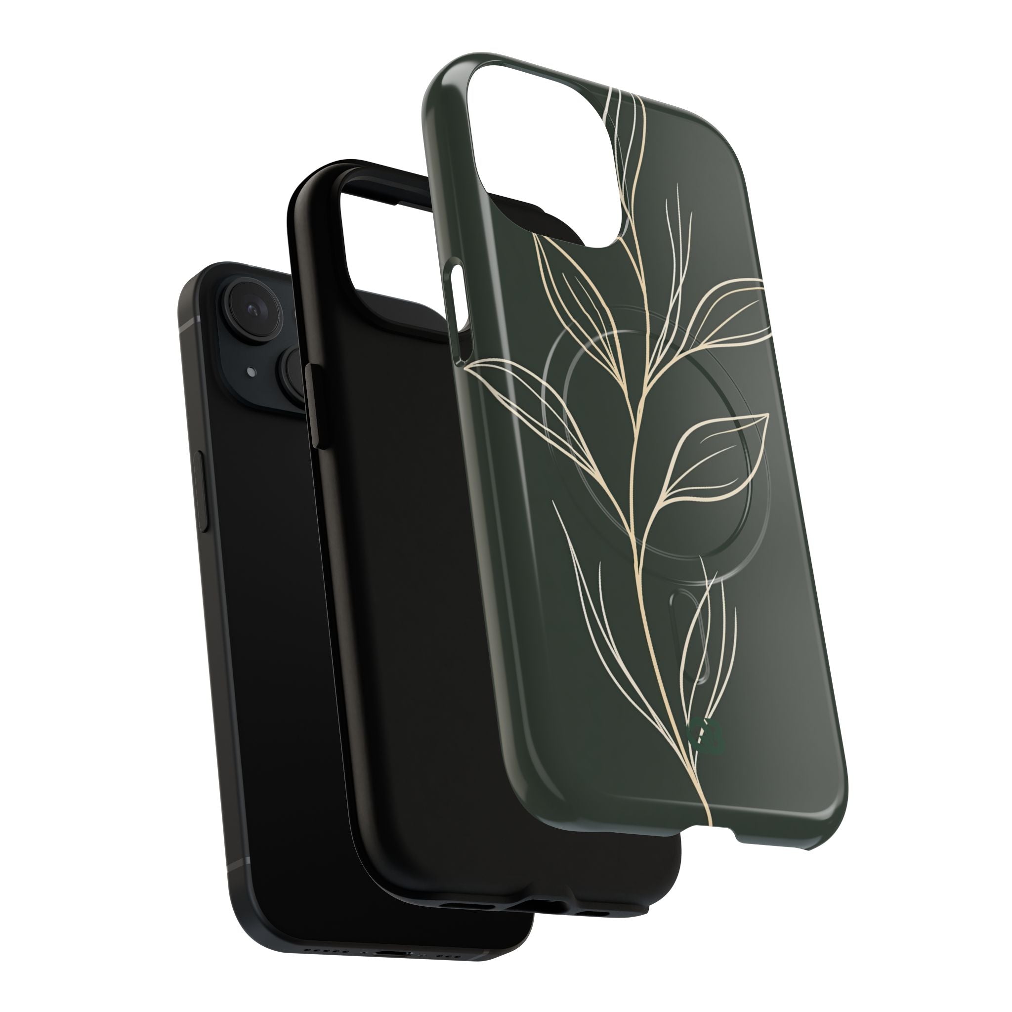 Green Tough 2.0 Magsafe Phone Case for iPhone - Deep Moss Willow