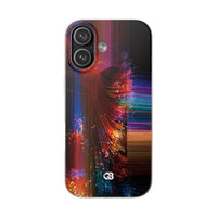 Black Lite Phone Case for iPhone - Cyber Optic Streak