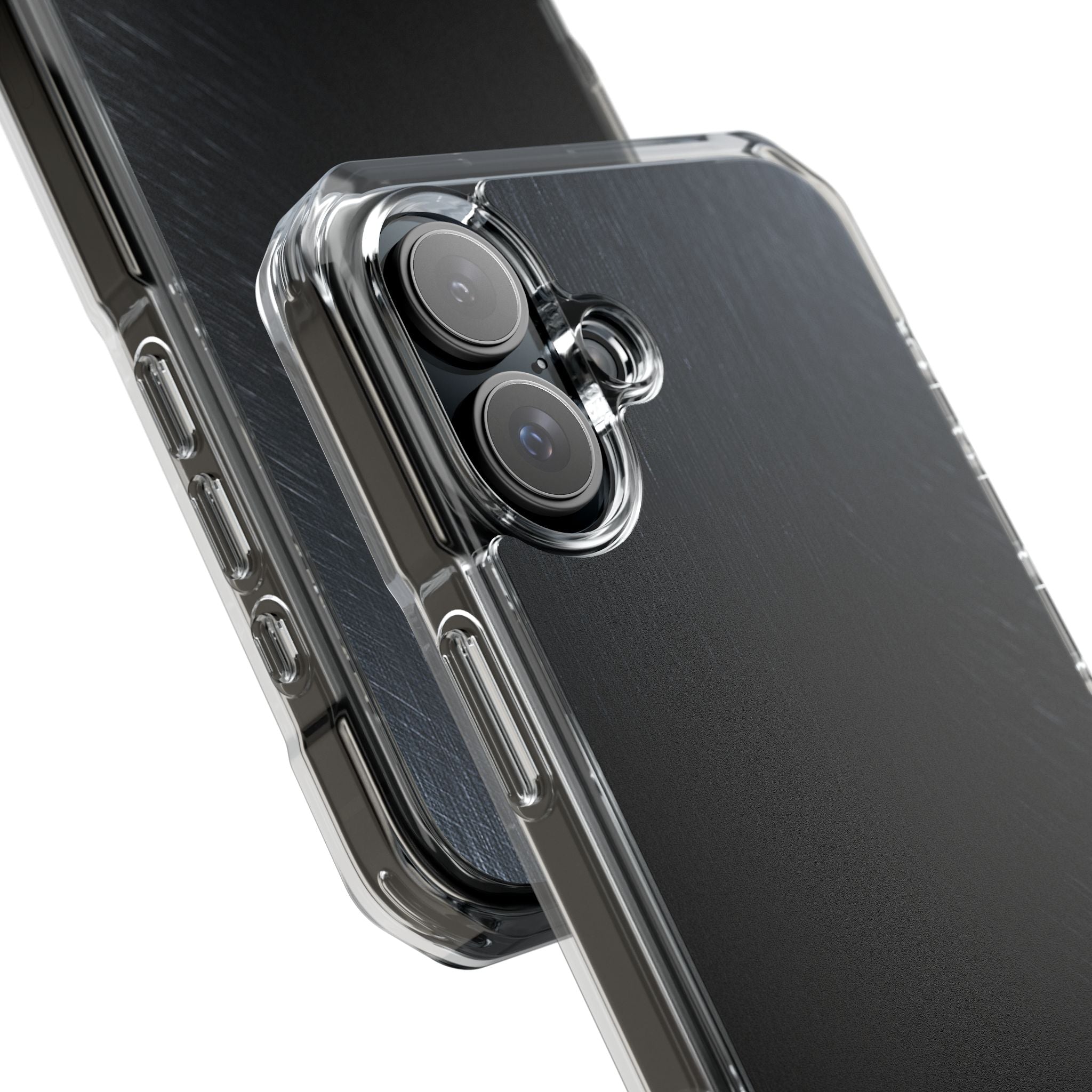 Black Impact MagSafe Phone Case for iPhone - Midnight Brushed Grain