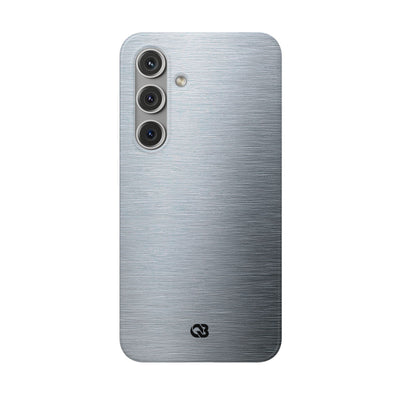 Silver Lite Phone Case for Samsung - Satin Chrome Grain