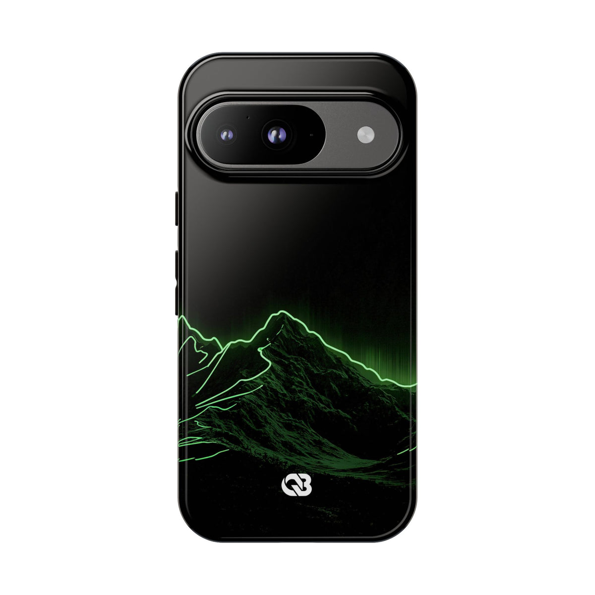 Nordic Mountain Contour · Tough Phone Case for Pixel ·  Black