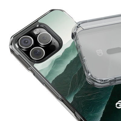 Alpine Mist · Clear Impact Magnetic Phone Case for iPhone · Green