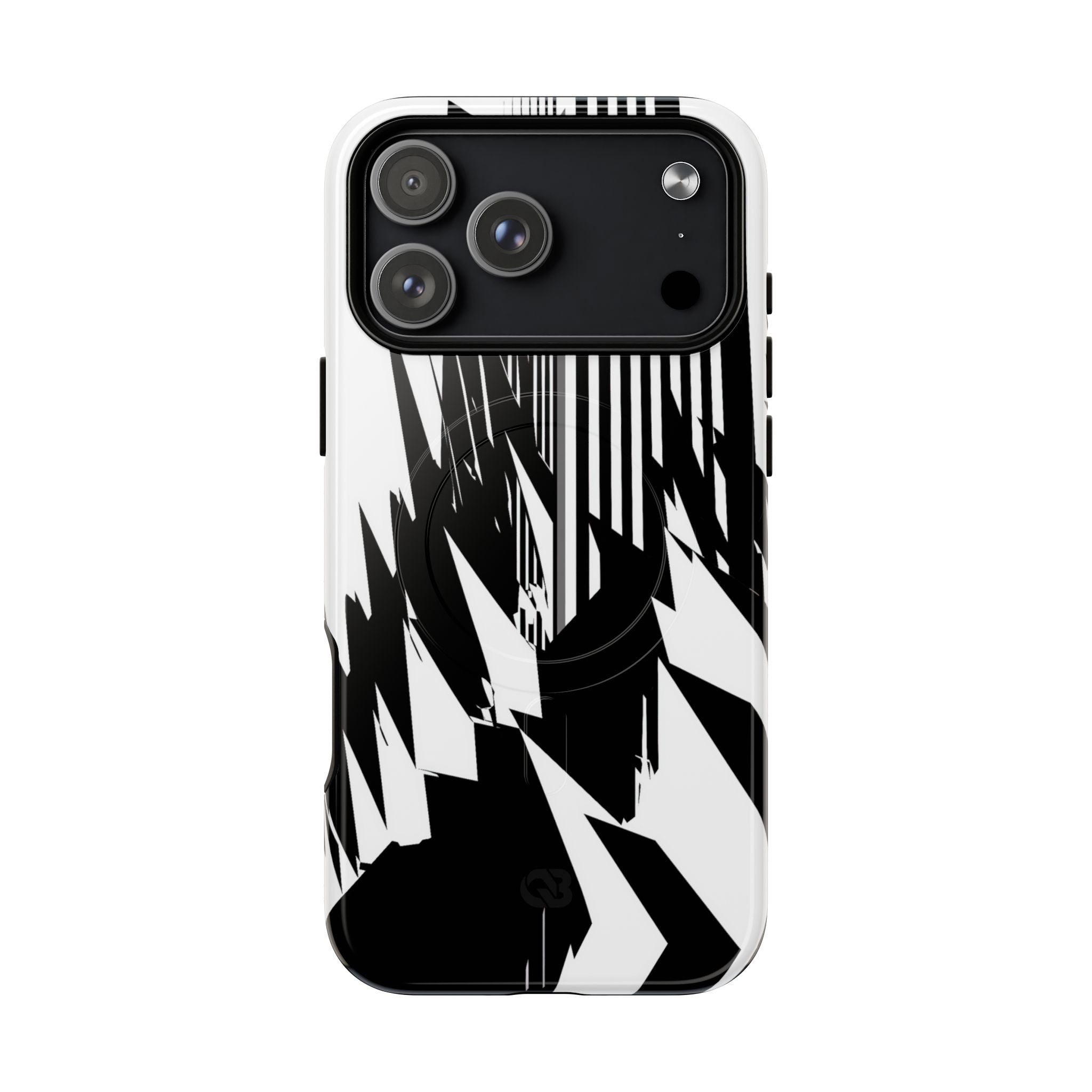 White Tough 2.0 Magsafe Phone Case for iPhone - Shattered Vector Spire