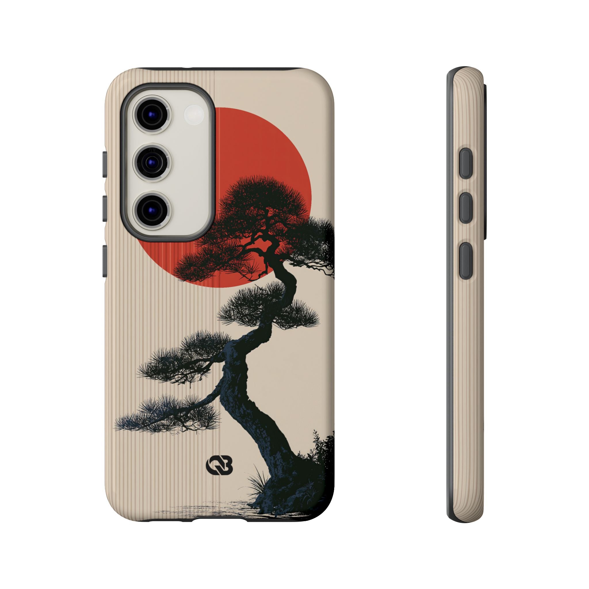 Beige Tough Phone Case for Samsung - Kyoto Crimson Pine