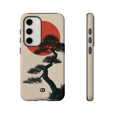Beige Tough Phone Case for Samsung - Kyoto Crimson Pine
