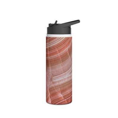 Blushing Rose Strata · Insulated Water Bottle · Pink