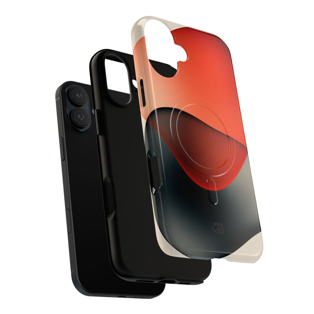 Translucent Crimson Form · Tough 2.0 Magnetic Phone Case for iPhone · Red