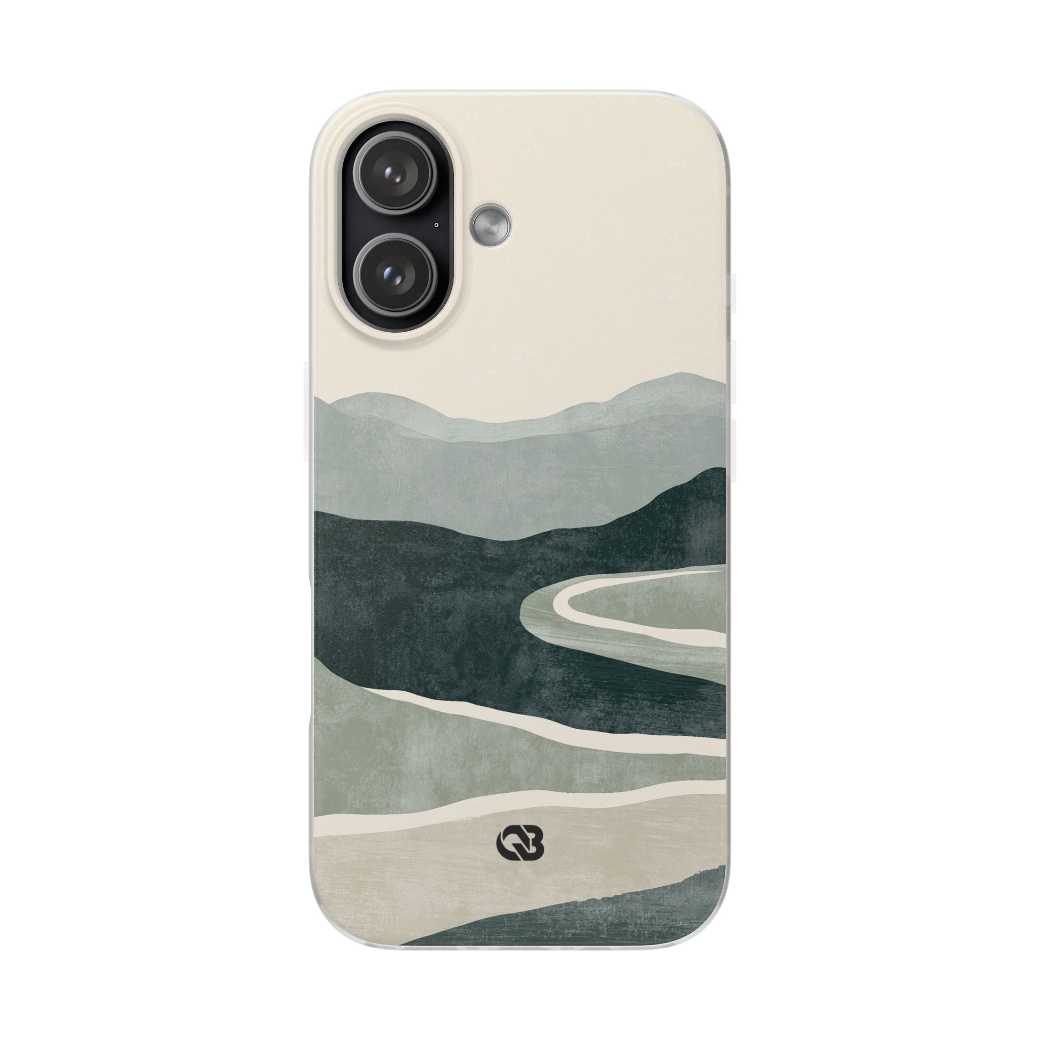Green Lite Phone Case for iPhone - Misty Sage Valley