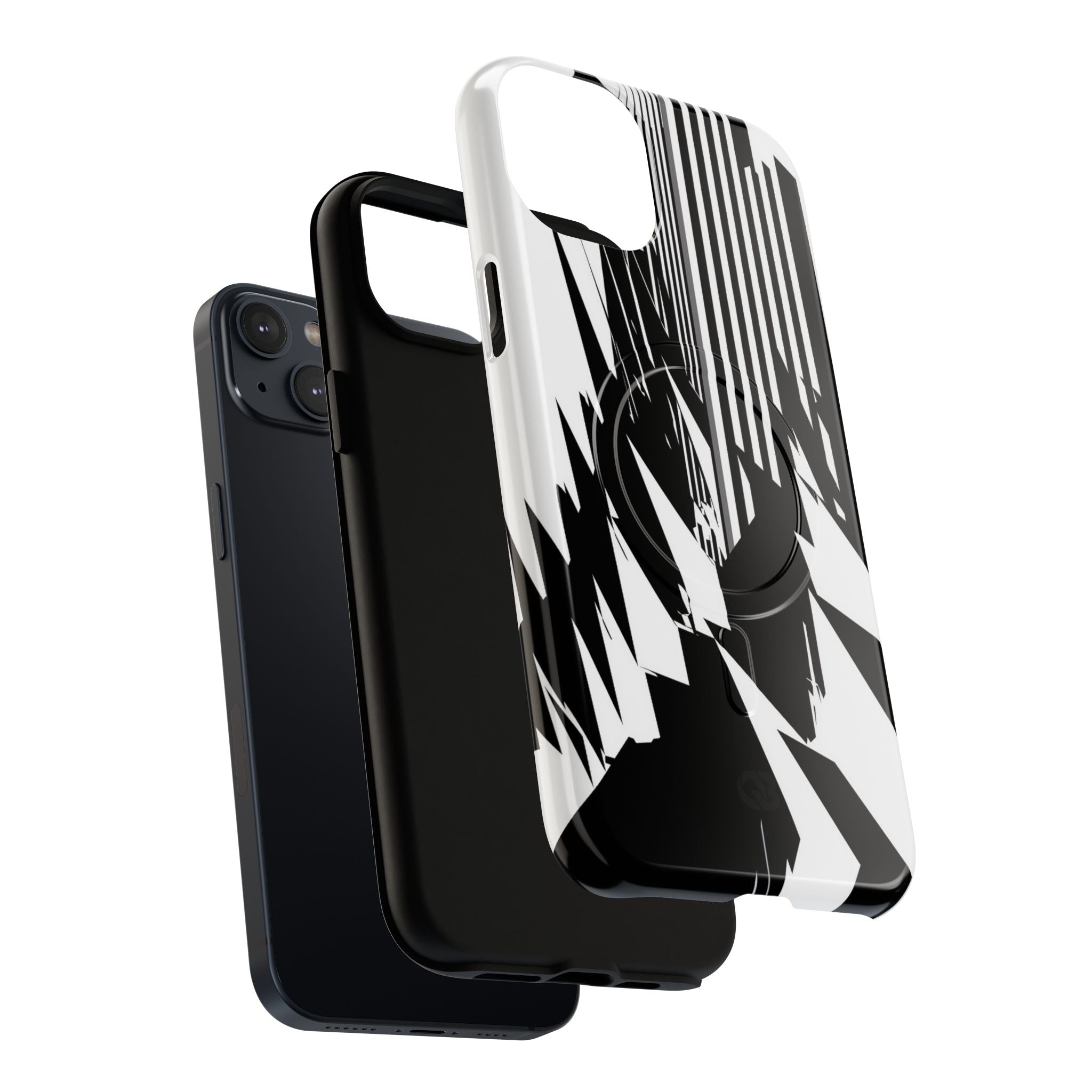 White Tough 2.0 Magsafe Phone Case for iPhone - Shattered Vector Spire