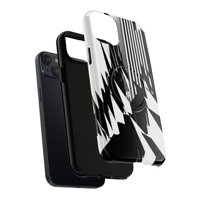 White Tough 2.0 Magsafe Phone Case for iPhone - Shattered Vector Spire