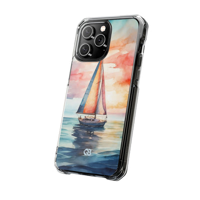 Crimson Horizon Sail · Impact Phone Case for iPhone · Magsafe