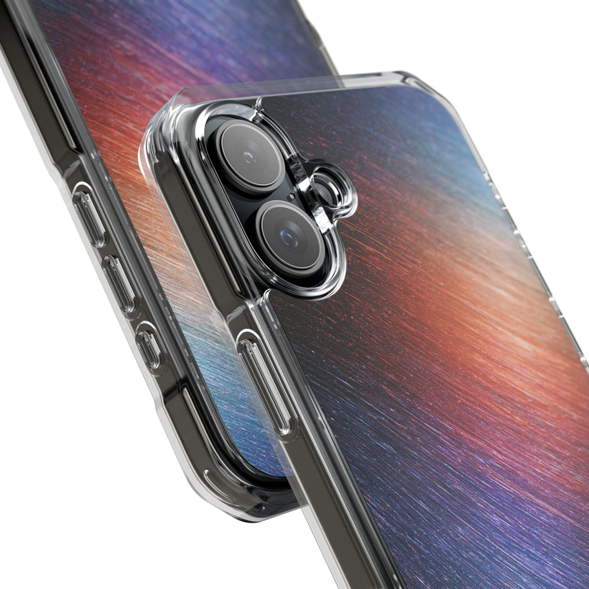 Radiant Energy Stream · Clear Impact Magnetic Phone Case for iPhone · Blue