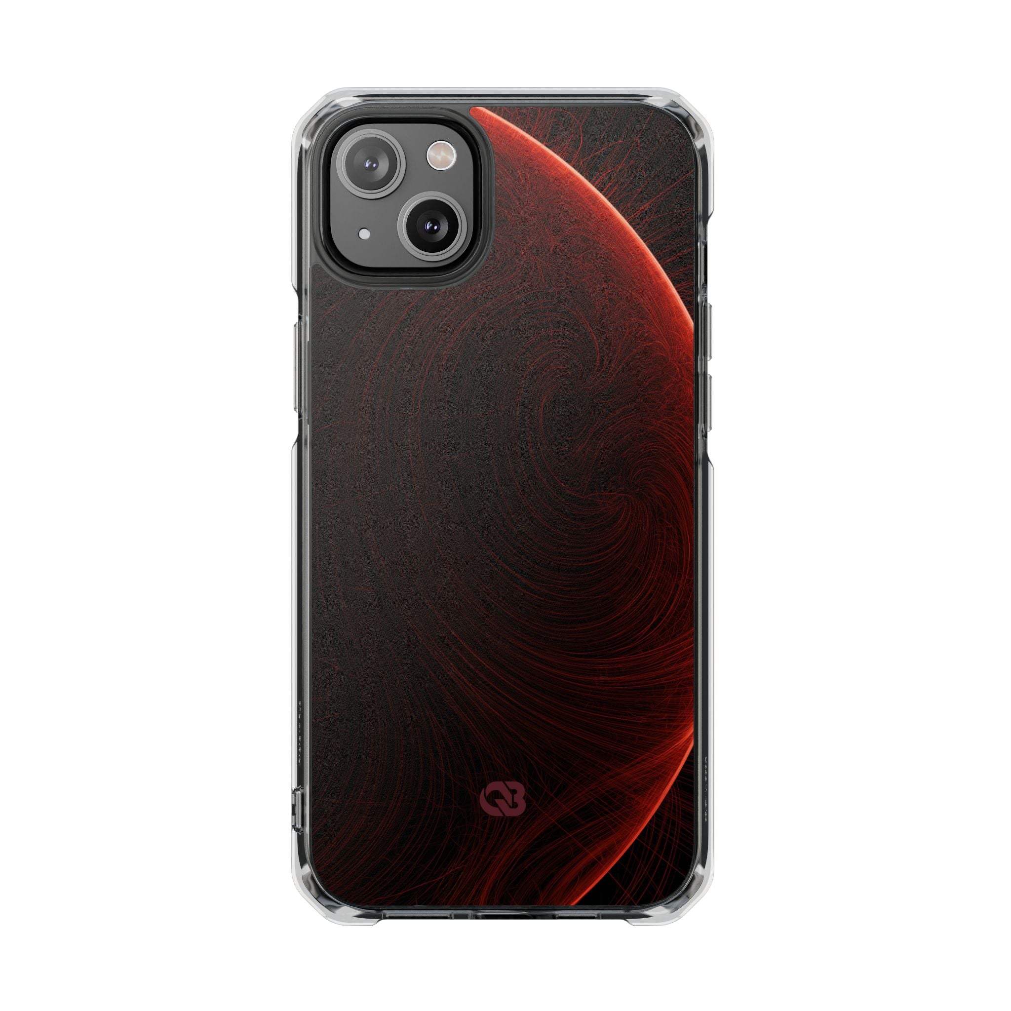 Red Impact MagSafe Phone Case for iPhone - Crimson Flare Flux