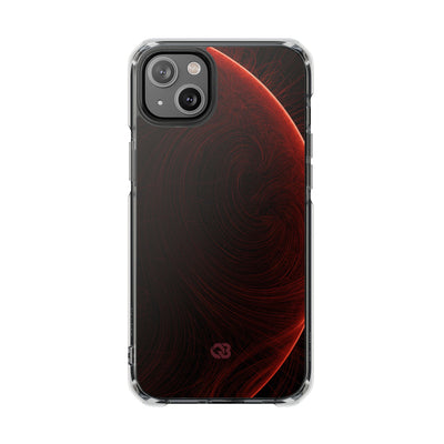 Red Impact MagSafe Phone Case for iPhone - Crimson Flare Flux