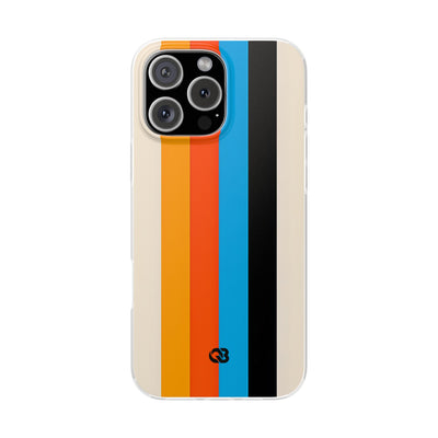Retro Racing Stripes · Soft Phone Case for iPhone