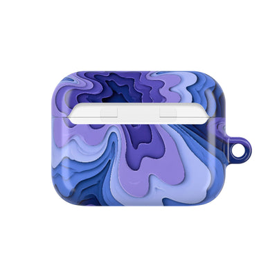 Periwinkle Strata Bloom · Hard Case for AirPods & AirPods Pro · Purple